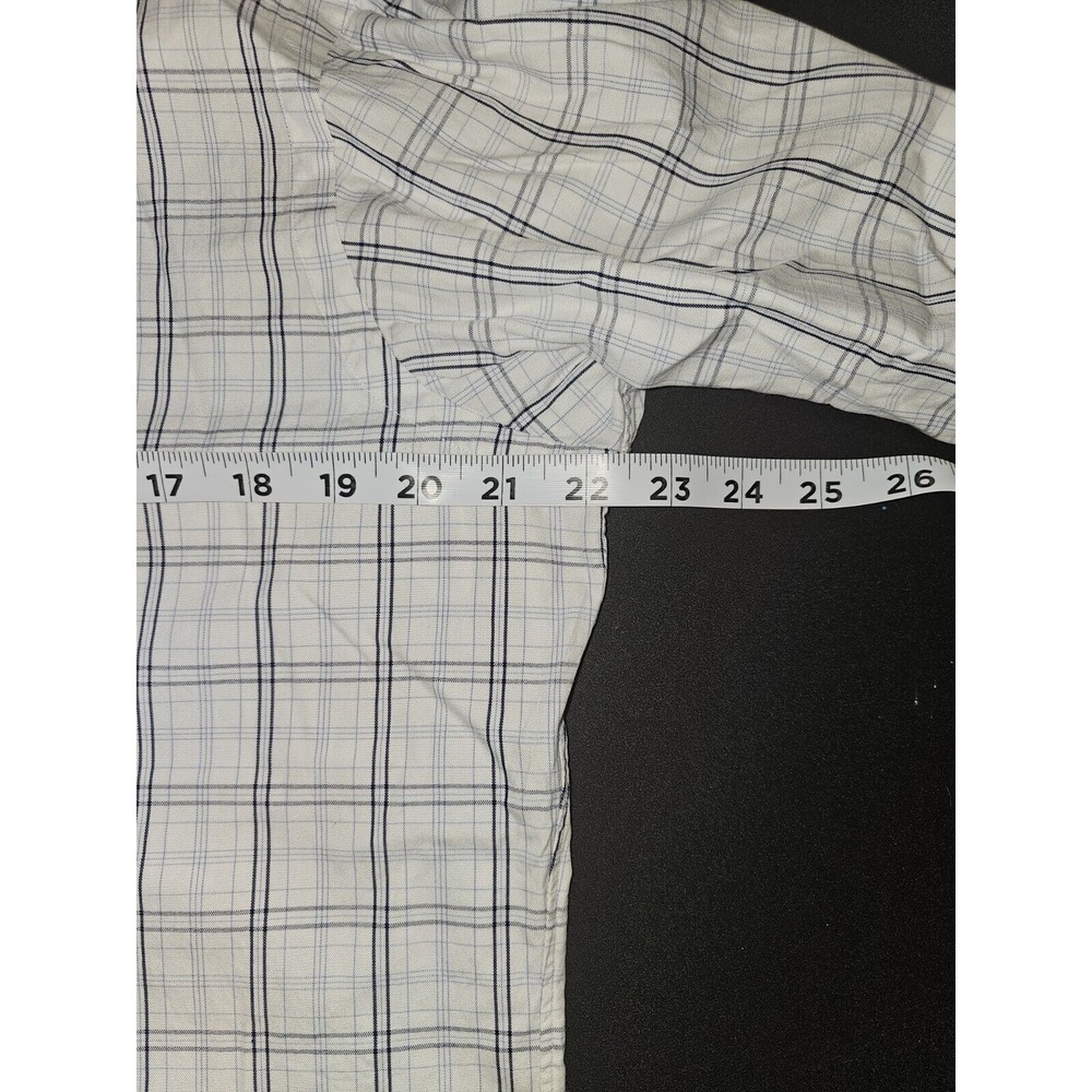 RALPH LAUREN POLO White Plaid 15-33 Long Sleeve Dress Shirt - Picture 3 of 6